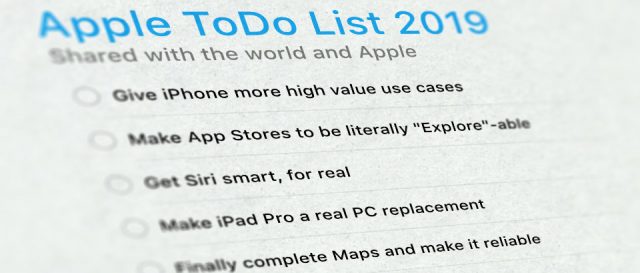 Apple ToDo List 2019